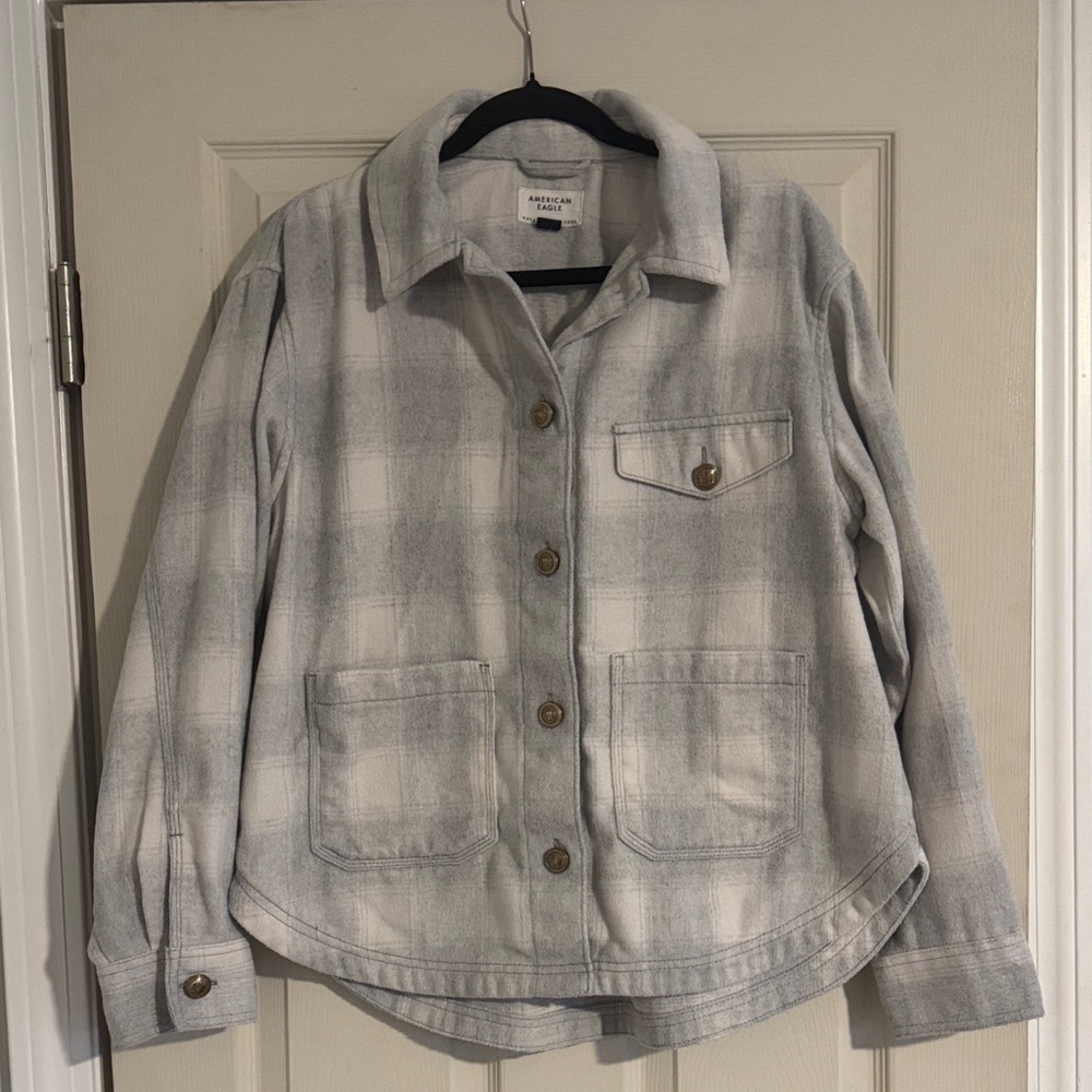 American Eagle Outfitters Light Gray Jacket
